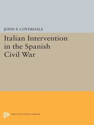 cover image of Italian Intervention in the Spanish Civil War